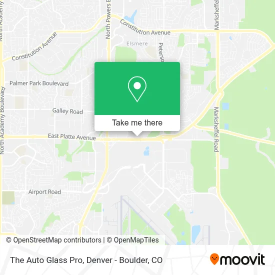 The Auto Glass Pro map