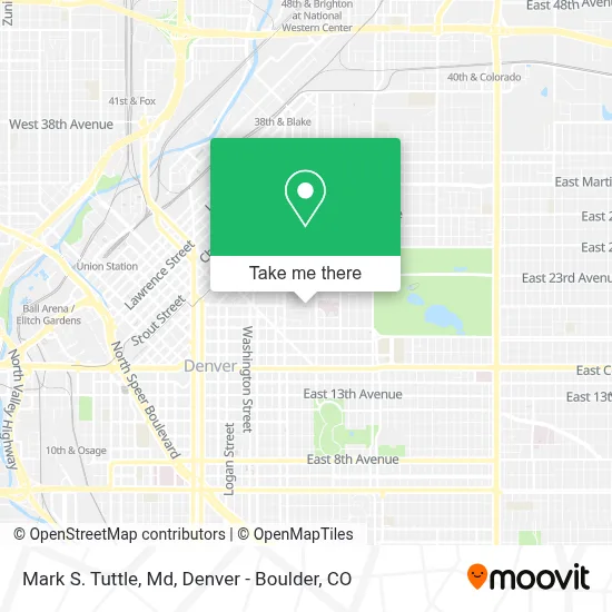 Mark S. Tuttle, Md map