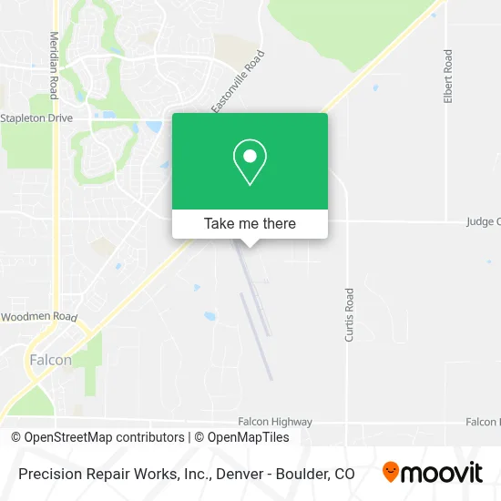 Precision Repair Works, Inc. map