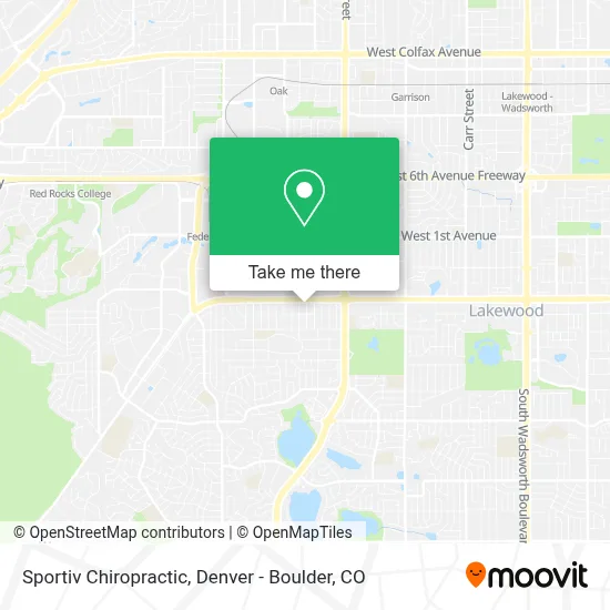 Sportiv Chiropractic map