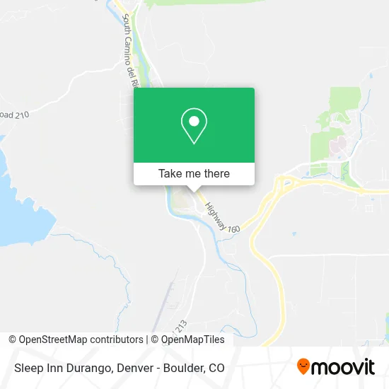 Sleep Inn Durango map