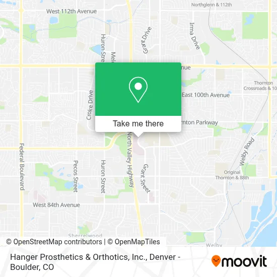 Hanger Prosthetics & Orthotics, Inc. map