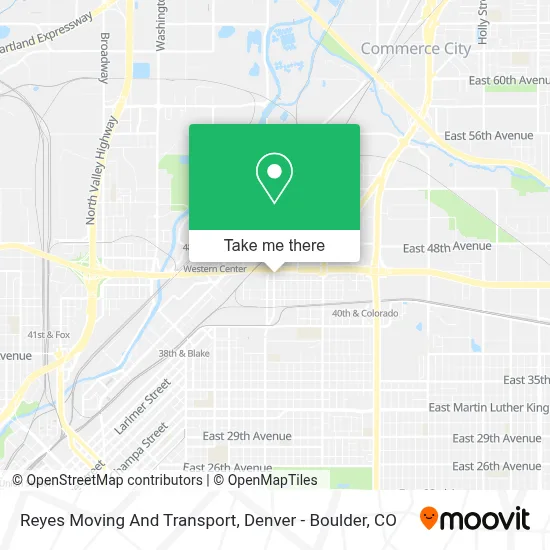 Reyes Moving And Transport map