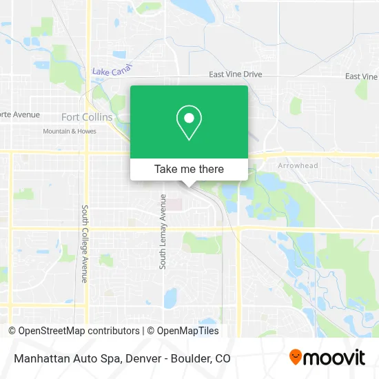 Manhattan Auto Spa map