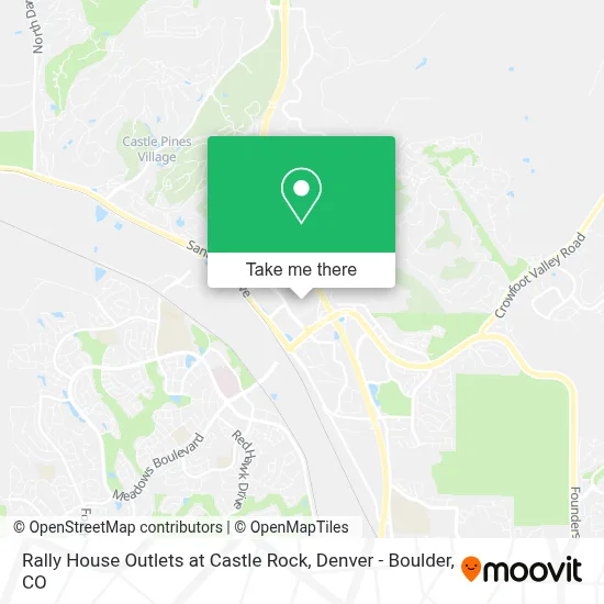Rally House Outlets at Castle Rock map