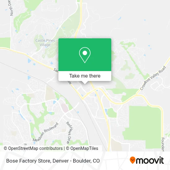 Bose Factory Store map
