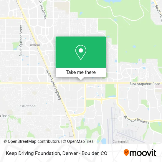 Keep Driving Foundation map