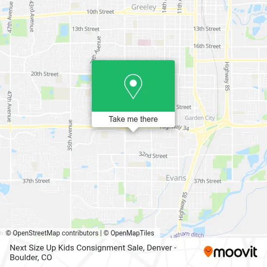 Next Size Up Kids Consignment Sale map