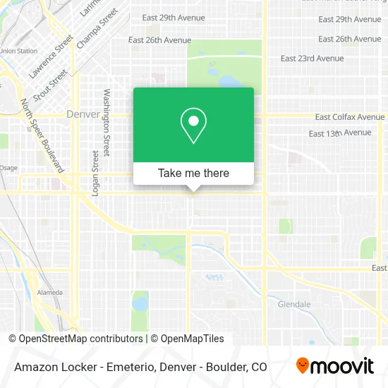 Amazon Locker - Emeterio map
