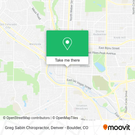 Greg Sabin Chiropractor map