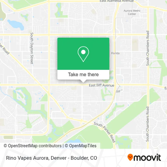 Rino Vapes Aurora map