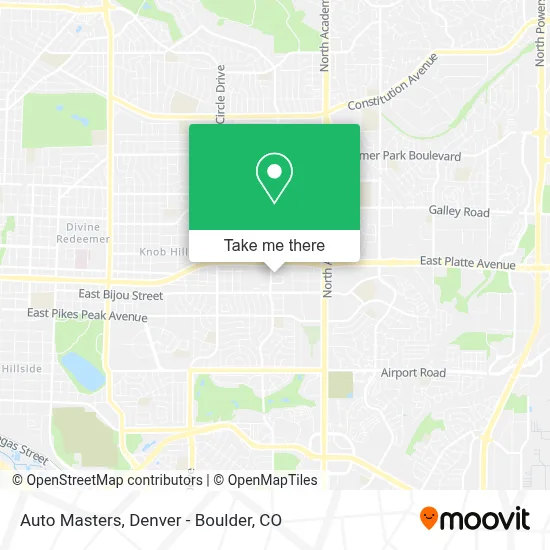 Auto Masters map