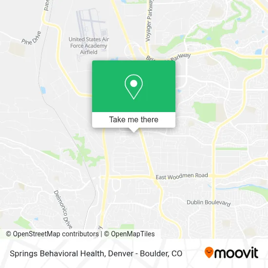 Springs Behavioral Health map