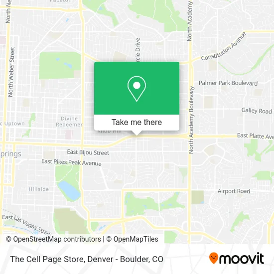 The Cell Page Store map
