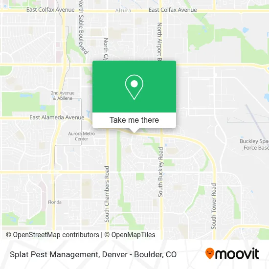 Splat Pest Management map