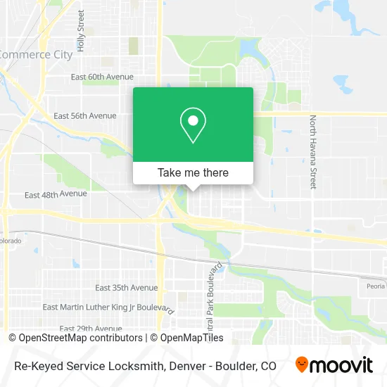 Re-Keyed Service Locksmith map