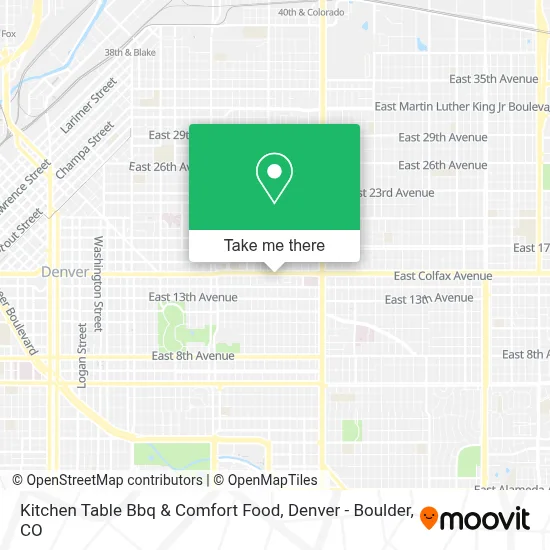 Kitchen Table Bbq & Comfort Food map