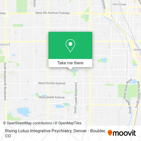 Rising Lotus Integrative Psychiatry map