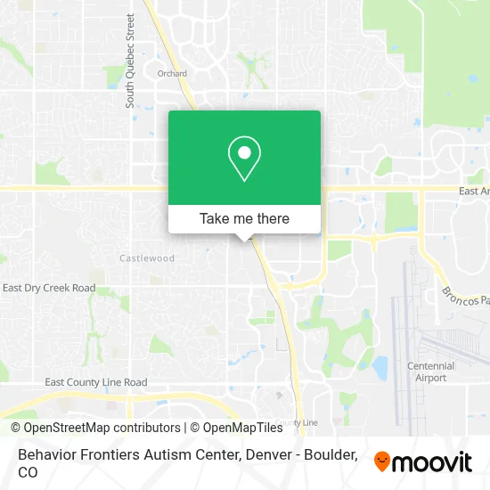 Behavior Frontiers Autism Center map