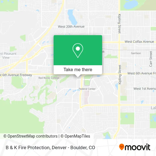 B & K Fire Protection map