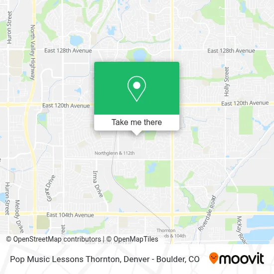 Pop Music Lessons Thornton map
