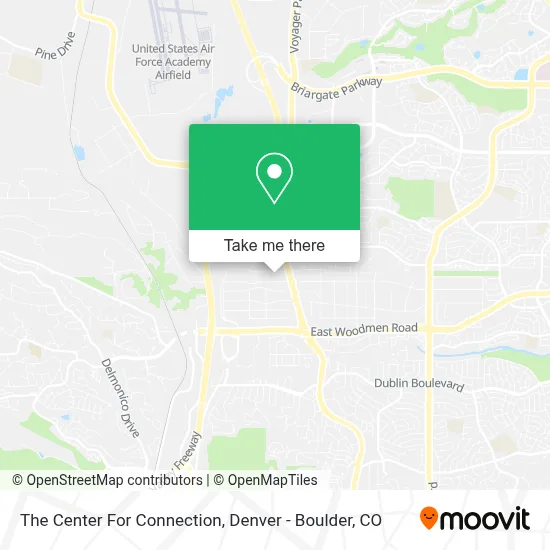 The Center For Connection map