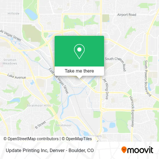 Update Printing Inc map
