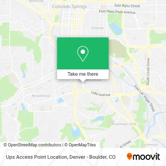 Ups Access Point Location map