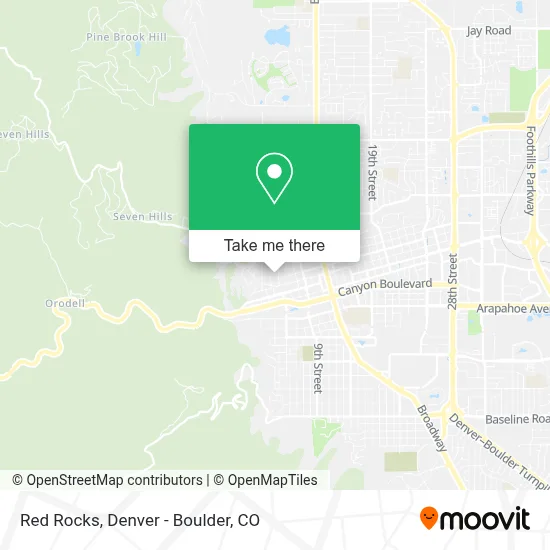 Red Rocks map