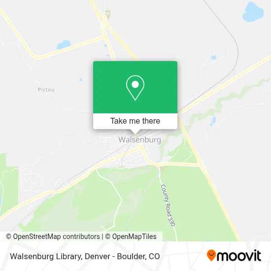 Walsenburg Library map