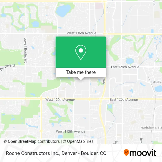 Roche Constructors Inc. map