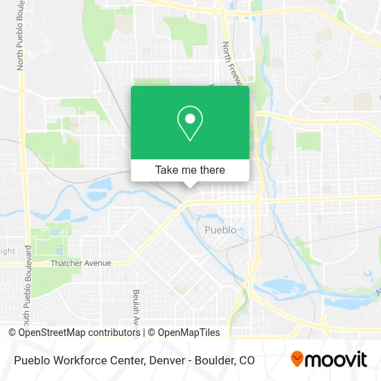 Pueblo Workforce Center map
