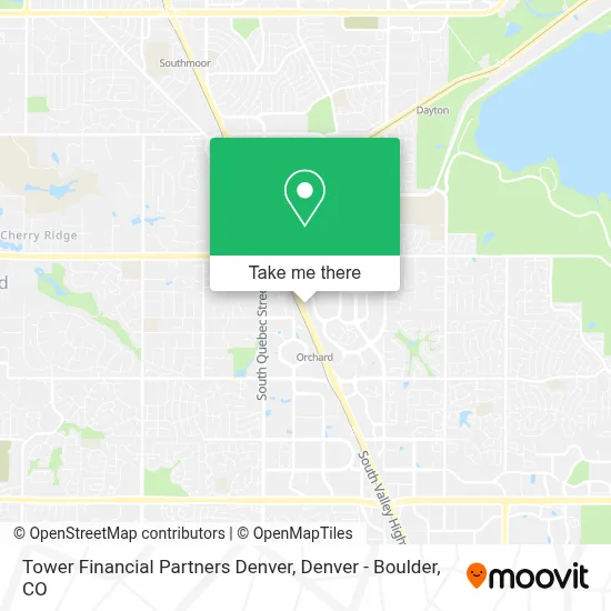 Tower Financial Partners Denver map