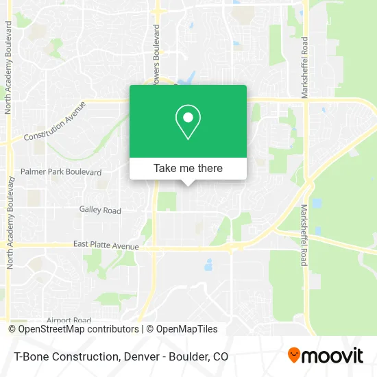 T-Bone Construction map