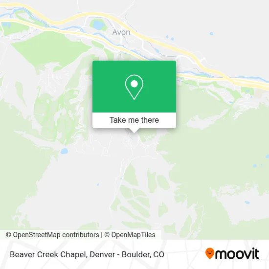 Beaver Creek Chapel map