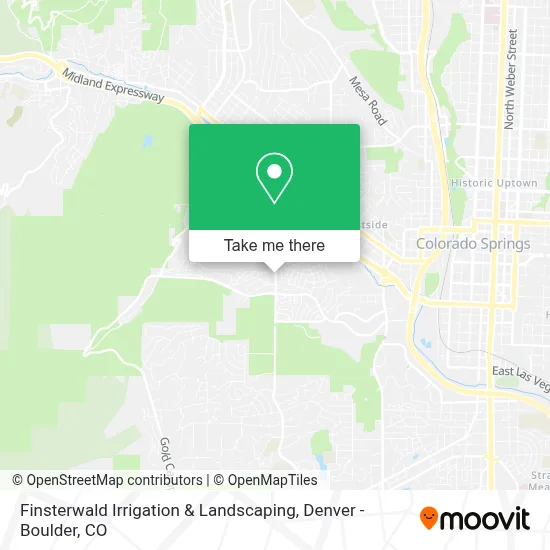 Finsterwald Irrigation & Landscaping map