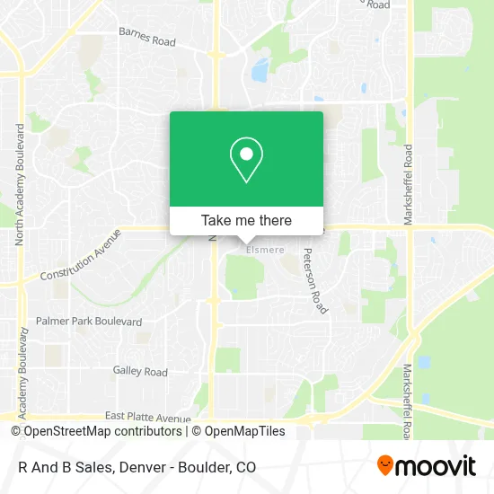 R And B Sales map