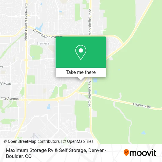 Maximum Storage Rv & Self Storage map
