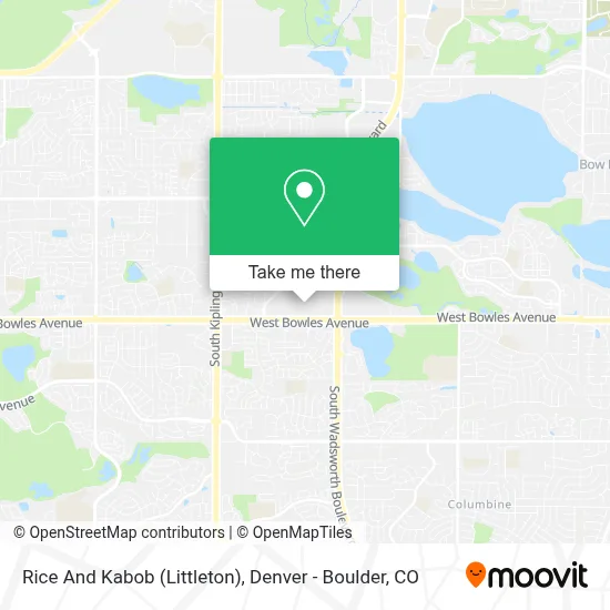 Rice And Kabob (Littleton) map