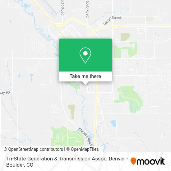 Tri-State Generation & Transmission Assoc map
