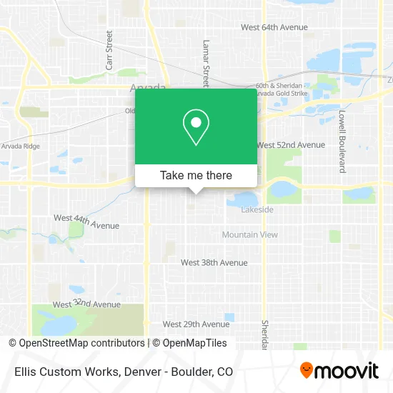 Ellis Custom Works map