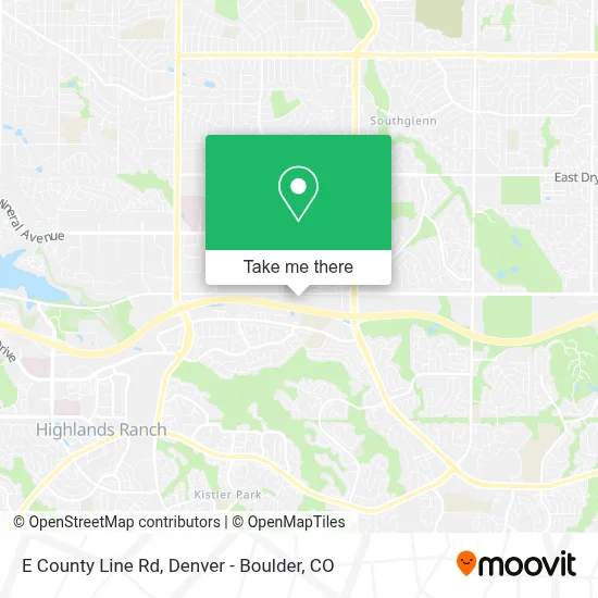 E County Line Rd map