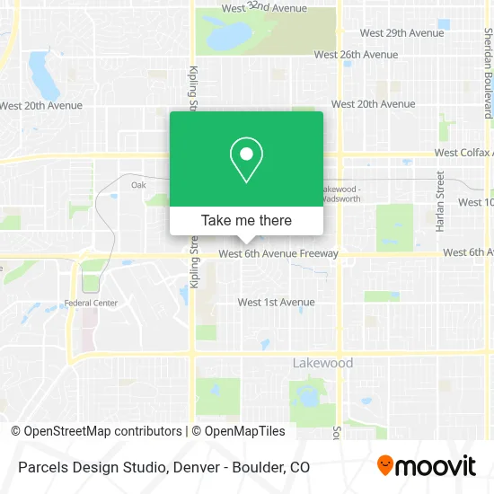 Parcels Design Studio map