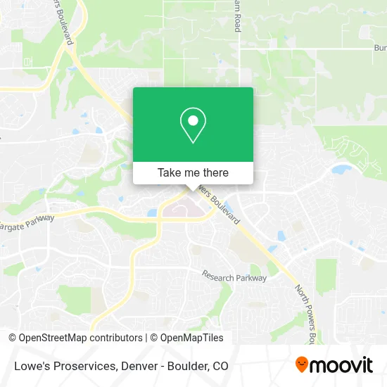 Lowe's Proservices map