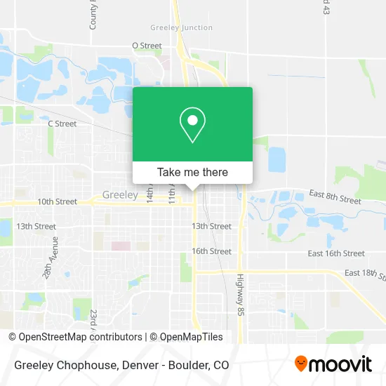 Greeley Chophouse map