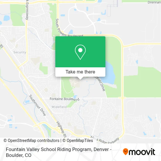 Fountain Valley School Riding Program map