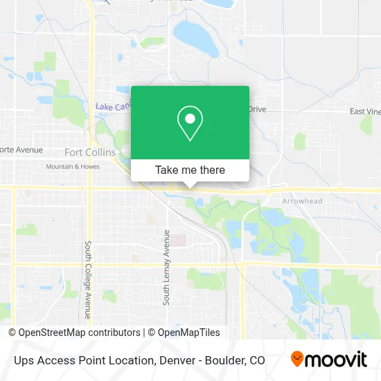 Ups Access Point Location map