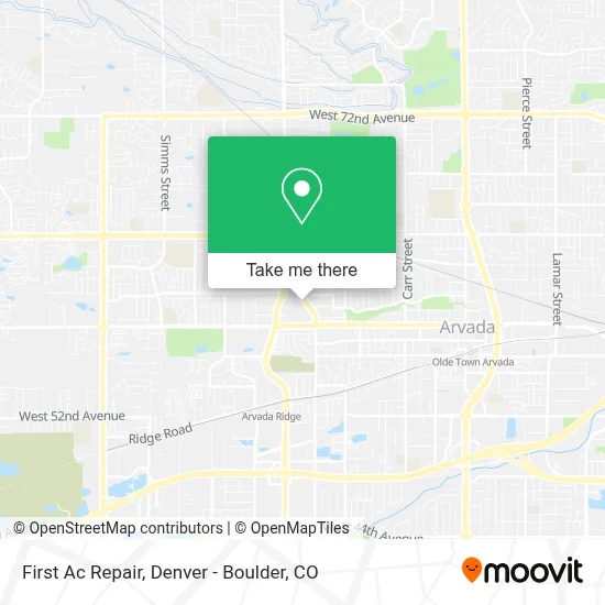 First Ac Repair map