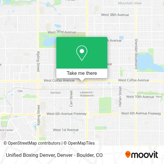 Unified Boxing Denver map