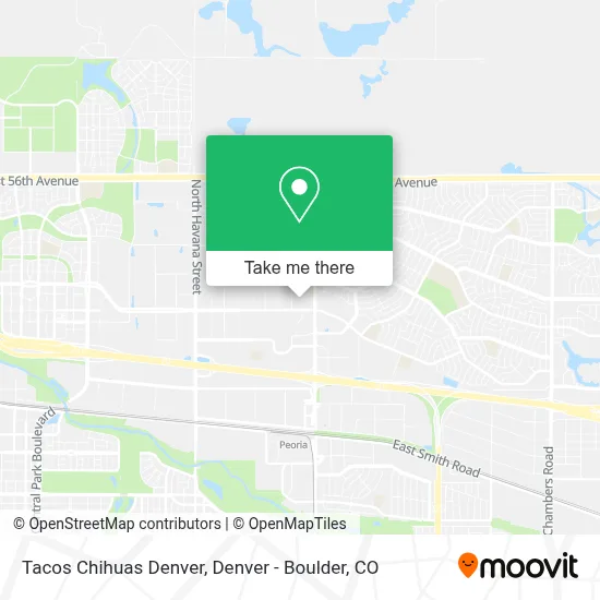Tacos Chihuas Denver map